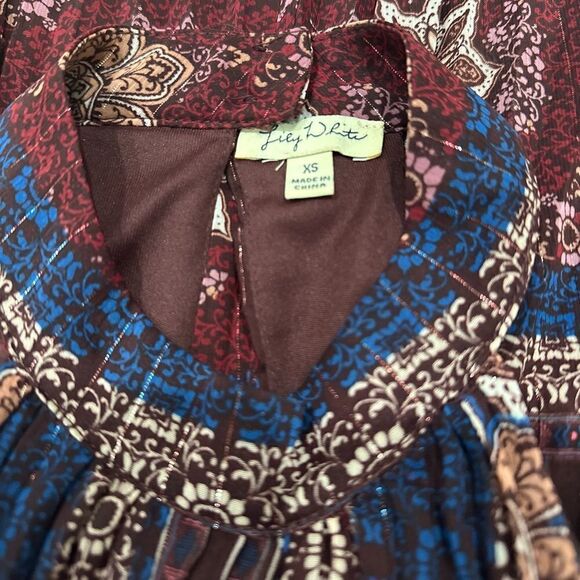 Lily White Boho High Neck Halter Tank Top - Picture 6 of 6